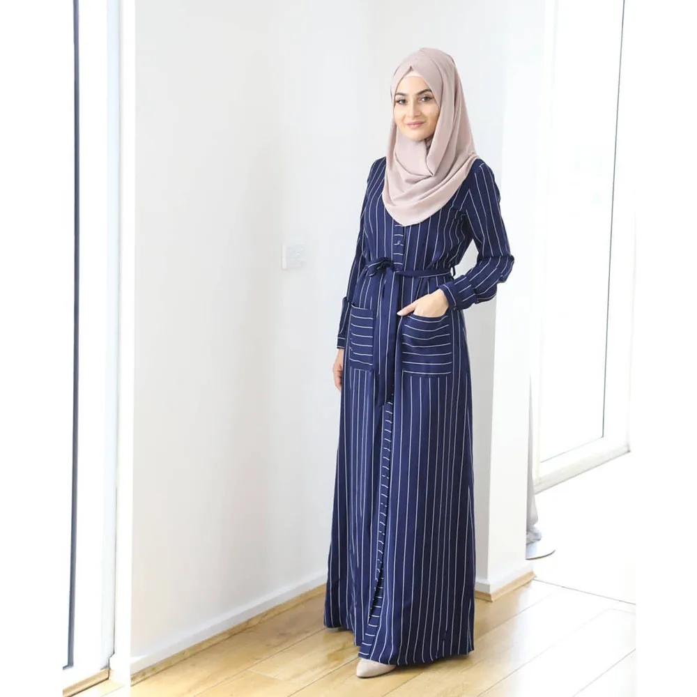 long frock with belt