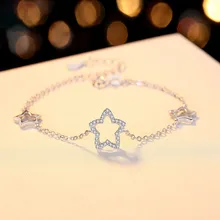 19 см модный браслет из цельного 925 пробы, серебряные ювелирные изделия, женские вечерние браслеты на цепочке, рождественский подарок для девушки