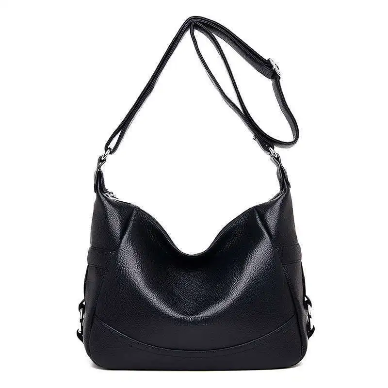Female Messenger Bags Vintage Leather Handbag High Quality Sac A Main Solid Soft Shoulder Crossbody Bag For Women Bolsa