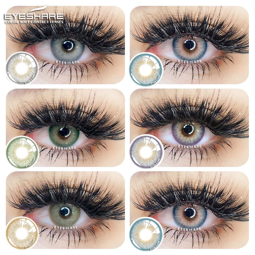 EYESHARE 2 unids/par de SAIM serie de lentes de contacto de Color ojo lentes de Color contactos de equipos de belleza