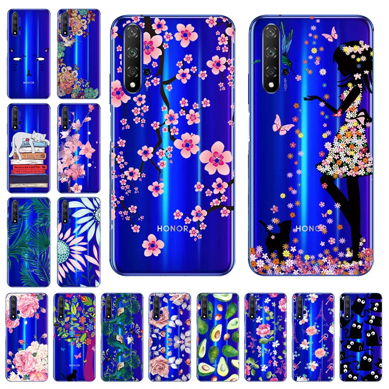 

Silicon Soft TPU Case For Huawei Honor 20 Case Transparent Clear Cover Honor 20 Pro Covers Back Coque Fundas