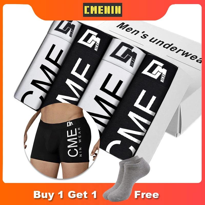 CMENIN Mens Underwear Boxers Homme Cotton Men Underpants Boxer Shorts Sexy Men's shorts Breathable Men Underwear M-2XL