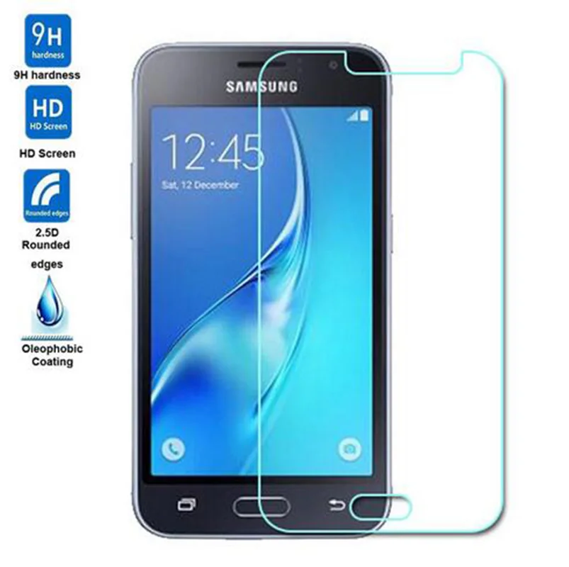 

2PCS Tempered Glass For Samsung Galaxy J1 (2016) J120F J120 SM-J120F Glass Screen Protector 2.5D 9H Premium Protective Film
