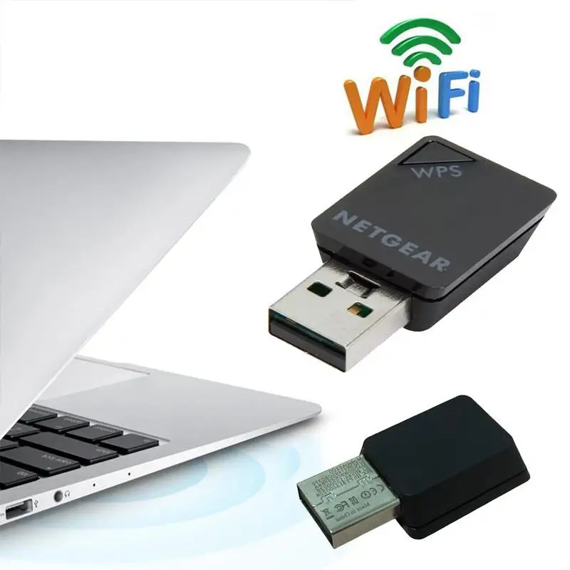 

MINI USB WIFI Network Card Wireless-AC 433Mbps AC600 USB port Wi-Fi WPS LAN Network Card 2.4G/5G Wlan Dongle for NetGear A6100