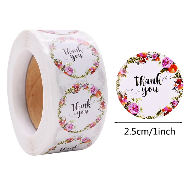 Gift Sealing Stickers 500pcs Thank You Love Design Diary Scrapbooking Stickers Festival Birthday Party Gift Decorations Labels C28