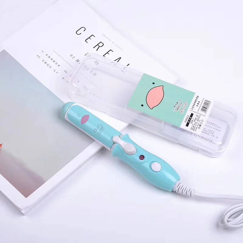 

Creative Cute Animal Roll Straight Dual-Use Multi-functional Hair Straightener Perm Rods Mini Hair Curler Electric Splint