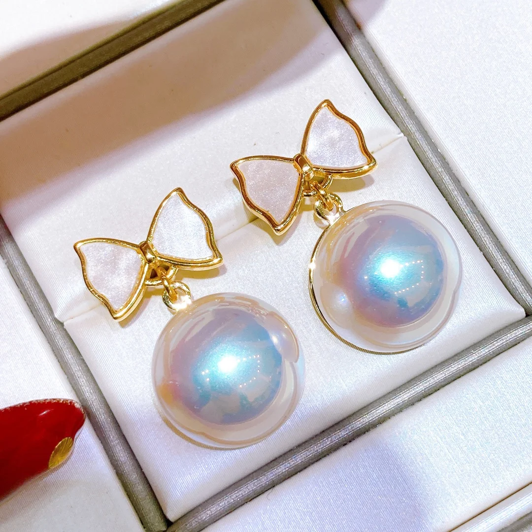 

2021 New Luxury Big Mabe Earrings Women Korean Style Earrings Fashion Design Lady Gifts