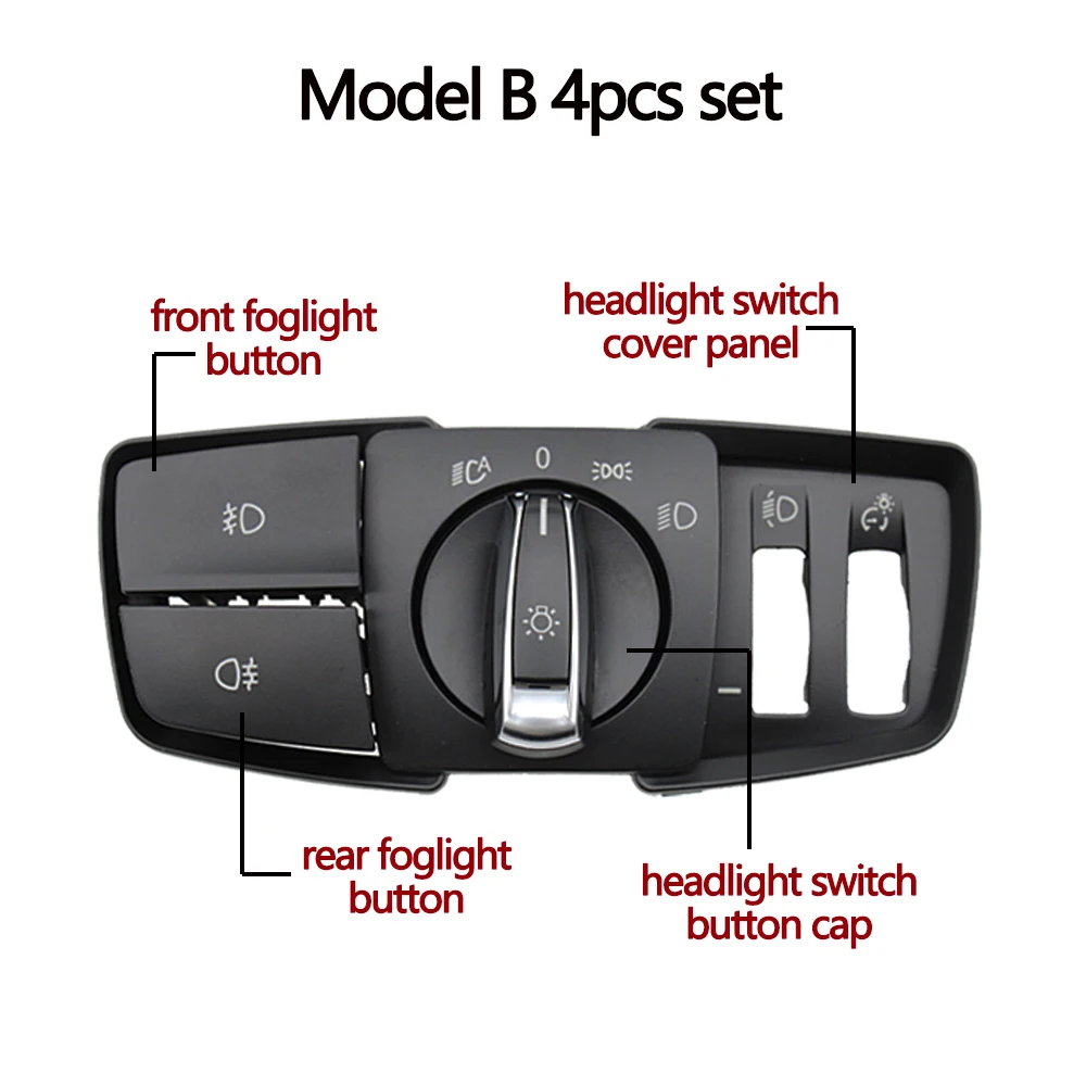 ヘッドランプロータリーヘッドライトスイッチフォグライトボタンカバー