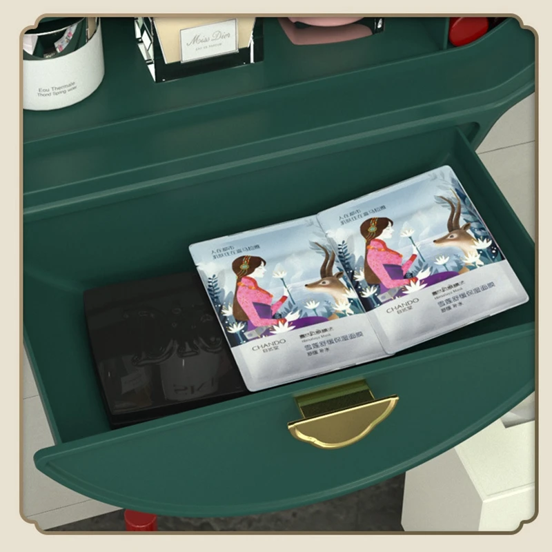 Abs Dustproof Drawer Type Wall-Mounted Makeup Storage Box Bathroom Cosmetics Organizer Box