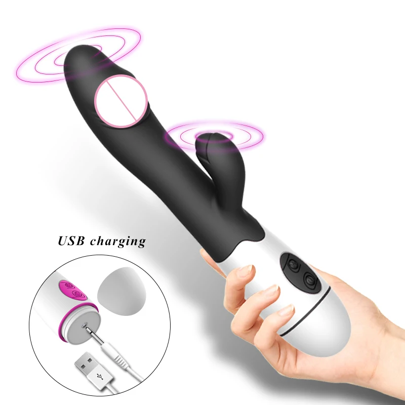 30 Speed Dildo Rabbit Vibrator G Spot Vagina Clitoris Vibrators Female Electric Motor Massager Masturbation Sex Toy for Women | Красота и