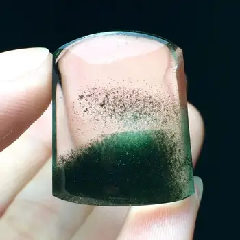 

Certificate Natural Green Phantom Quartz Rectangle Pendant 25-20-10mm Women Man Water Drop Necklace Jewelry Certificate AAAAAA