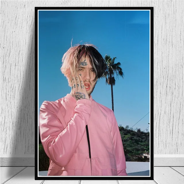 Плакат Лидер продаж Lil Peep R.I.P Рэпер Хип-хоп новый музыкальный певец звезда