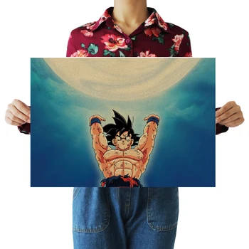 

Anime Poster Dragon Ball Sun Wukong Movie Vintage Gas Bomb Home Dormitory Cafe 51x36cm Wall Sticker Decorative Painting