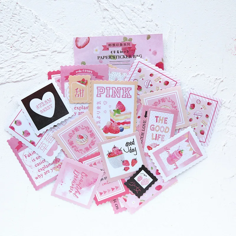Core Street Stamp Impression стикер пакет мультфильм серии креативная ручка альбом дневник DIY декоративная наклейка s 8