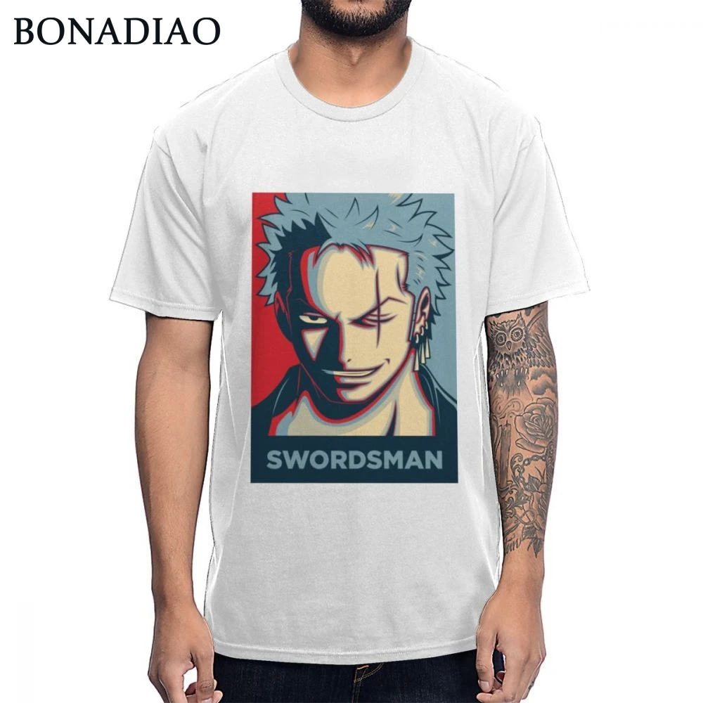 Потрясающая дизайнерская одночастная футболка Roronoa Zoro Swordsman крутая хлопковая Футболка с аниме