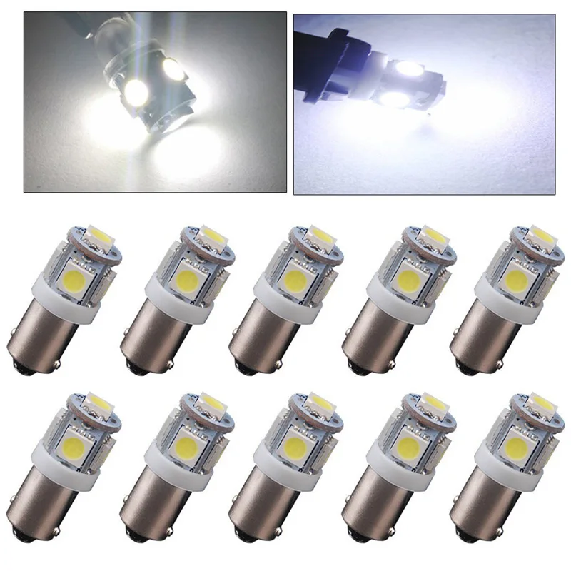 10 шт. Автомобильные светодиодные лампы T4W BA9S T11 H6W 363 5 SMD 5050 | Автомобили и мотоциклы