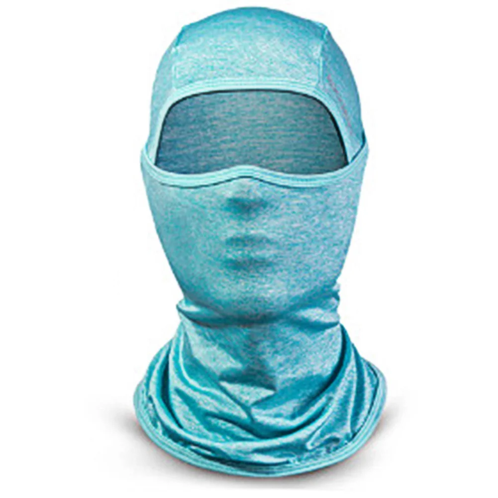light blue Уличная спортивная маска для лица Полное Обертывание дышащий анти-УФ солнцезащитный козырек ездовой шлем JS26 - Цвет: light blue
