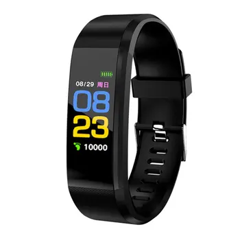 

115plus New 115Plus Smart Bracelet Color Screen Step Counter Heart Rate Waterproof Sports Smart Bracelet Gift