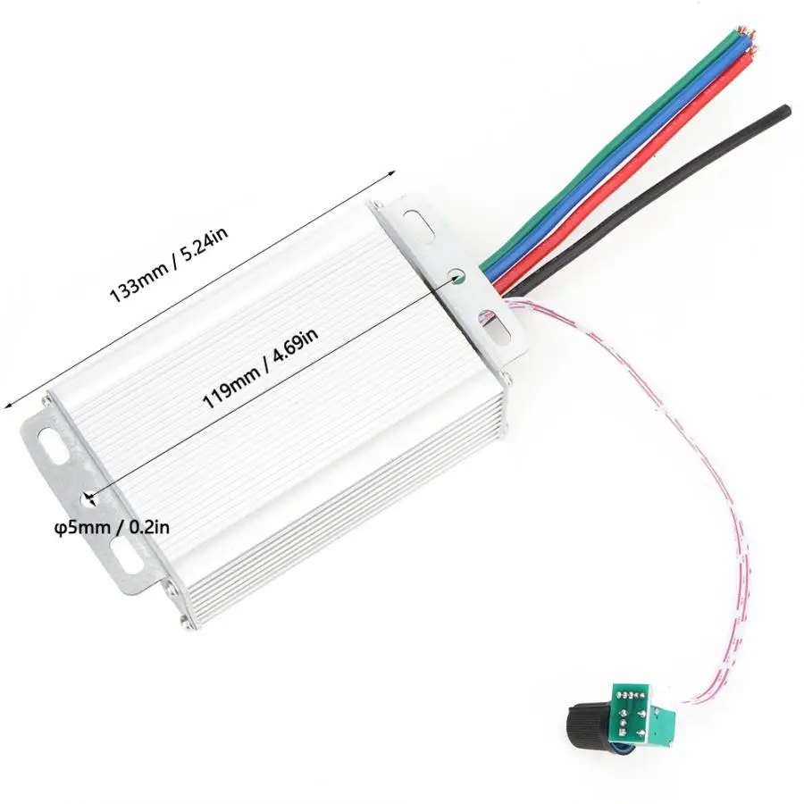 Шим тока контроллер щетки двигателя 12~ 60V регулятор оборотов выход регулятора 60A