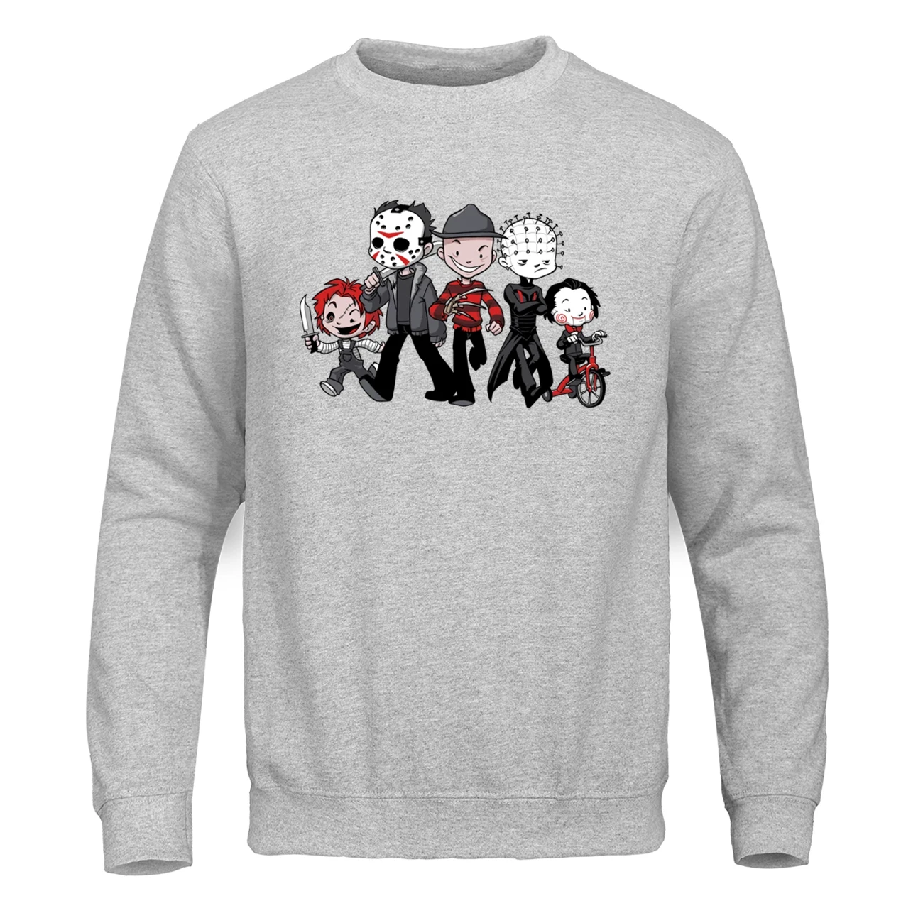 

Horror Movie Jason Clown Saw Halloween Funny Hoodies Sweatshirt Men Autumn Hip Hop Tops Winter Fleece Fleece Streetwear