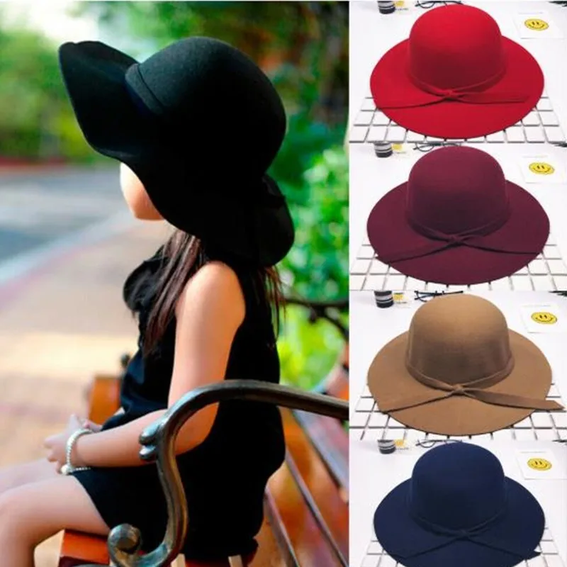 

2019 Baby Summer Accessories Sweet Girls Kids Bowknot Hat Bowler Beach Sun Protect Caps Bonnet Toddler Photography Props 2-8T