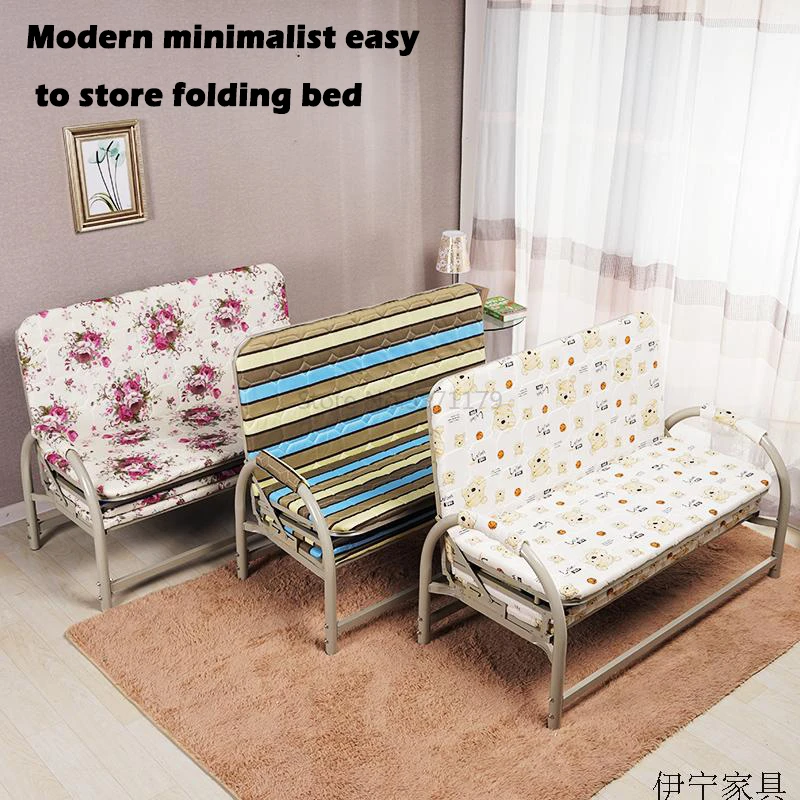 

Portable folding single bed Office couch lounger nap lunchtime camping bed simple accompanying bed