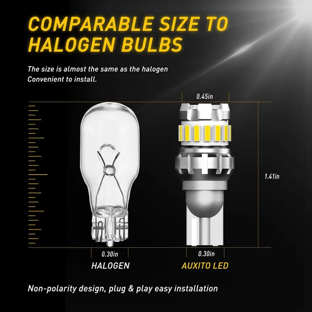 W16W T15 LED T16 Bulb Canbus Error Free Backup Reverse Led 921 912 LED Bulbs Car Lights Brake Lamp Stop Light Xenon White DC12V 4