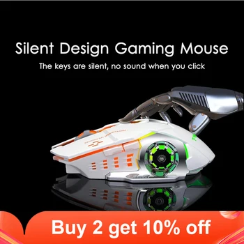 

Wireless Gaming Mouse Ergonomic Rechargeable Optical Mice 2.4GHz 6 Keys 2400 DPI Mouse For Computer Office Business Gamer