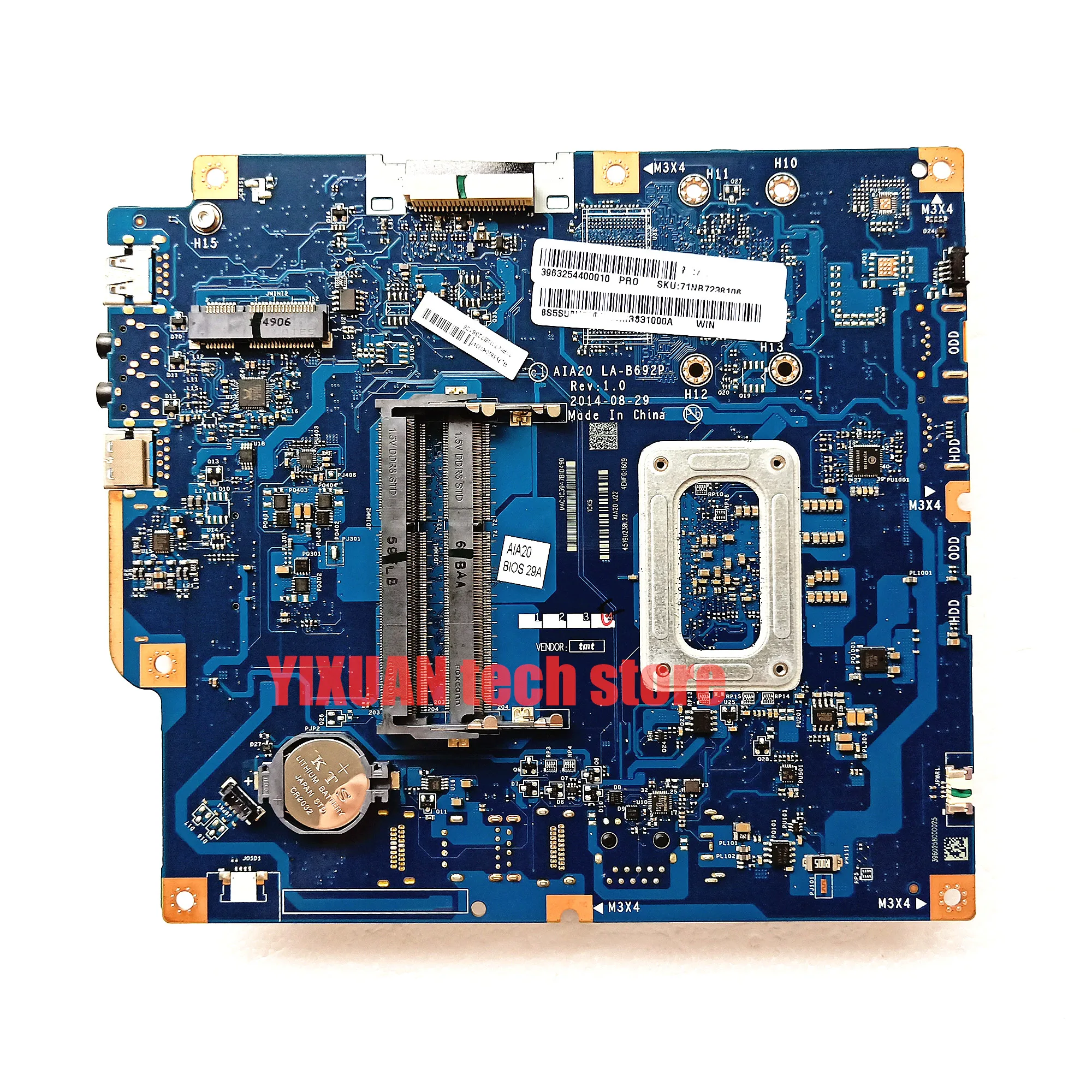 Eshakhare c2005 AIA20 LA-B692P материнская плата для Lenovo C20-05 C2005 материнская плата AIO E1-6010 DDR3 5B20H03391 тест нормально