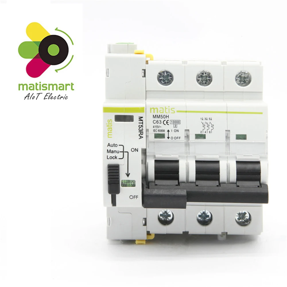Matismart MT53RA 3P MCB 63A reloser для смарт-отеля