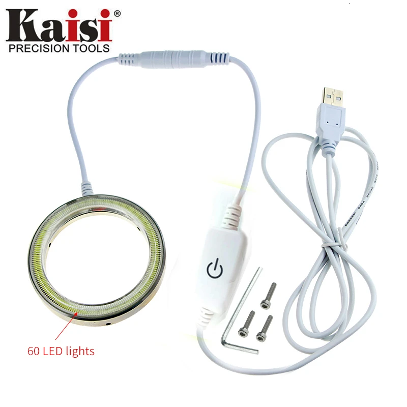 Kaisi K-D060 4,5 Вт USB светодиодный светильник лампа ремонтный инструмент для мобильного телефона для воздуходувки пистолет и паяльная станция