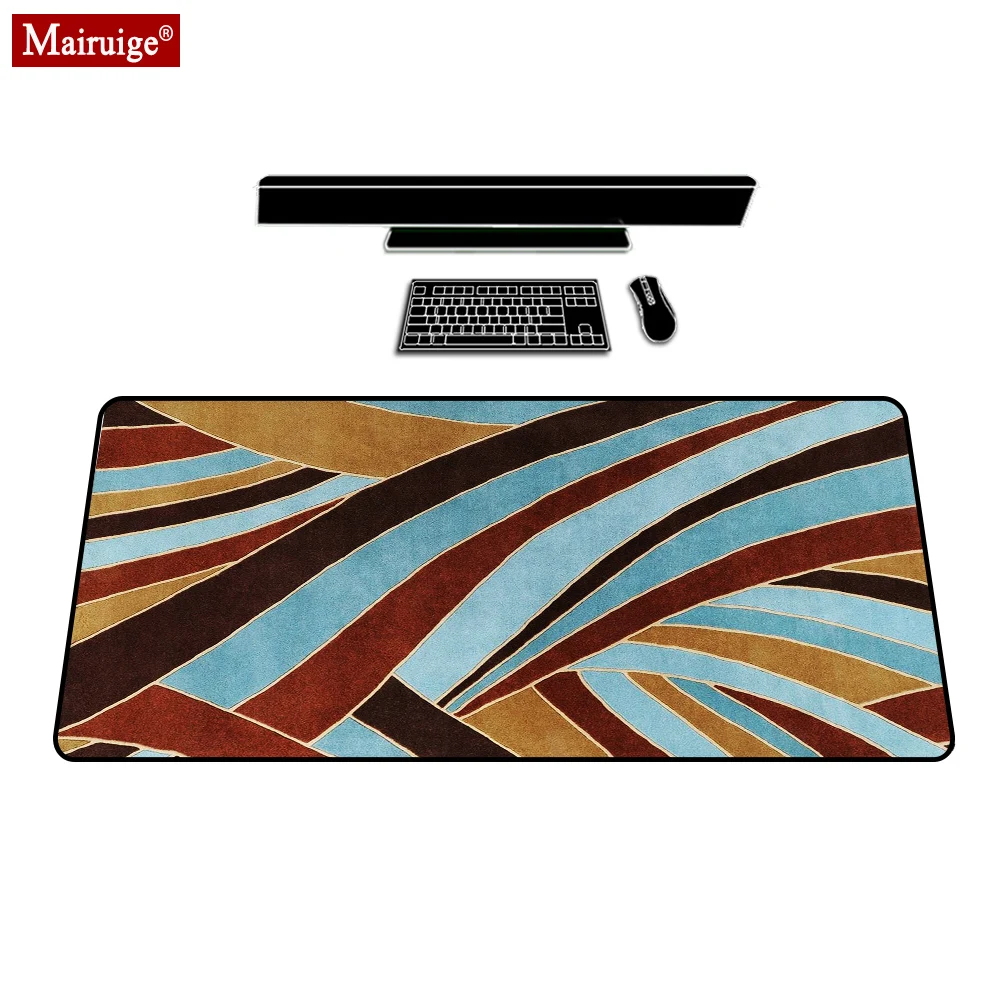 

Persian Rug Blue Mouse Pad XXL Home Decoration Gamer Desk Mat Large Keyboard Pad Gaming MousePad 900x400mm for Laptop Table Pads