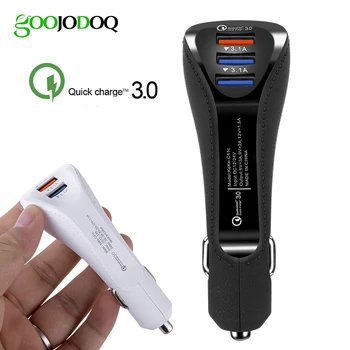 

QC Quick Charge 3.0 Dual Car Charger Adapter Auto Mobile Phone Charger for Xiaomi Samsung iPhone X 8 7 4 5 6 Fast Phone Charger