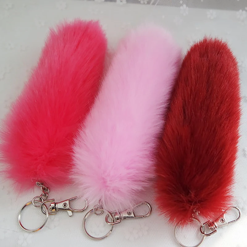 13 Color Plush Fox Tail Key Chain Cute Soft Fur Handbag Car Mobile Phone Pendant Decorative Gift | Украшения и аксессуары