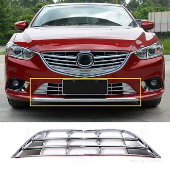 

Fit For Mazda 6 M6 Atenza 2014 2015 2016 ABS Chrome Front Head Upper Grille Around Trim Decorative Cover Trims Car Styling 2Pcs