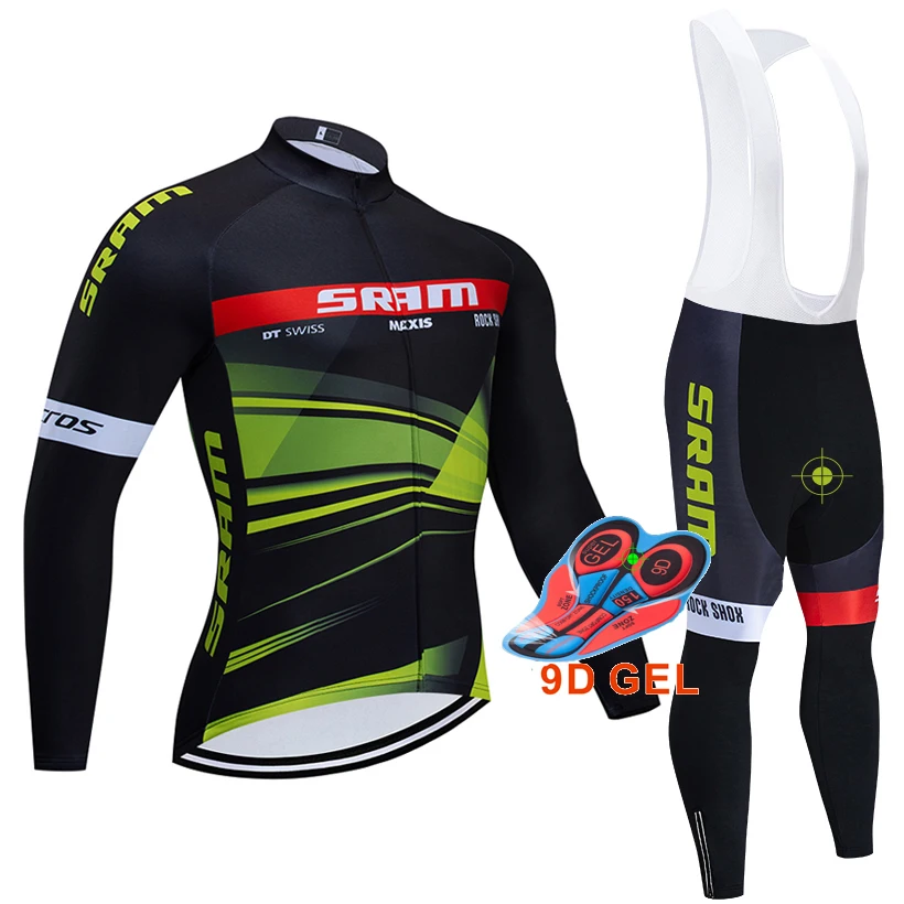 SRAM велосипедная команда Джерси 9D велосипедные Шорты Ropa Ciclismo мужские летние быстросохнущие pro BI Велоспорт Майо нижняя одежда - Цвет: G