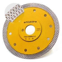 Solidiure – lame de coupe pour carreaux de porcelaine, 5 pouces, 125mm avec 1.2mm, super mince, en forme de X