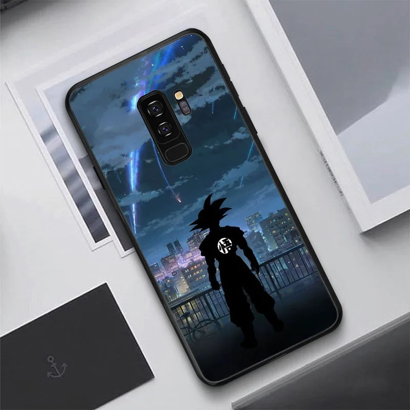 black Hot Dragon Ball Super Son Goku black soft TPU phone cases for Samsung Galaxy S10 S10PLUS S7Edge S8 S9 Plus note 8 A750 - Цвет: black