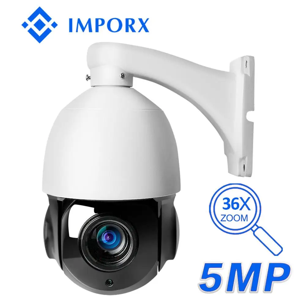 IMPORX 5.0MP PTZ IP Камера открытый Водонепроницаемый HD 1944 P 36X зум Мини Скорость купол Камера H.265 IR-Cut 80 м P2P видеонаблюдения Камера