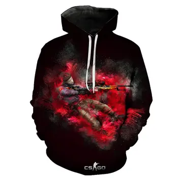 

2020 Funny Cool CS GO Hoodies Sweatshirt For Hot Gamer Against Global Strike Offensive CSGO Men Women Hoodie Brand 3D Print Clot