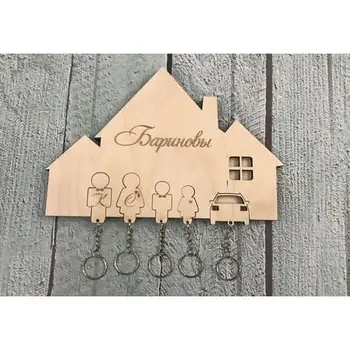 

Wall wallets with 5 keychains and last name-ver 2
