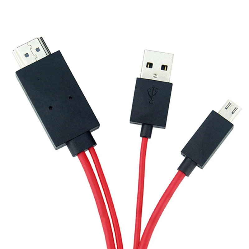 2 м MHL Micro USB к HDMI 1080P телевизионный HD кабель адаптер для универсальных телефонов Android