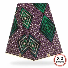 Африканская ткань с восковым принтом, хлопковая ткань для шитья, Анкара, африканская ткань, 12 ярдов, Нигерия, Гана, свадебная одежда, платье 91737