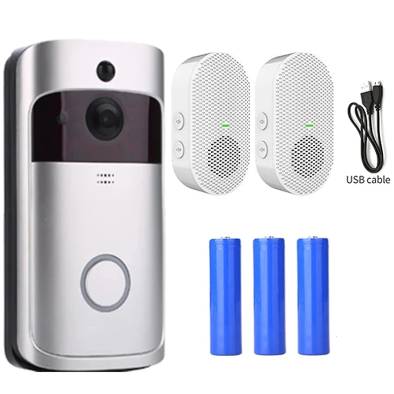 screen intercom EKEN V5 Smart Video WIFI Doorbell Camera 720P Visual Call Intercom Door Bell Infrared Night Vision Remote Record Home Security indoor monitor