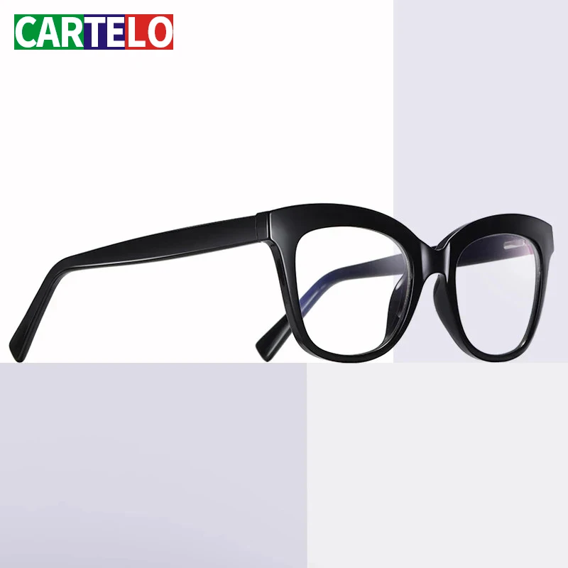 

CARTELO Eye Strain Clear Regular Gaming Goggles Eyewear TR90 titanium Computer Glasses Anti Blue Light Blocking Filter Reduce