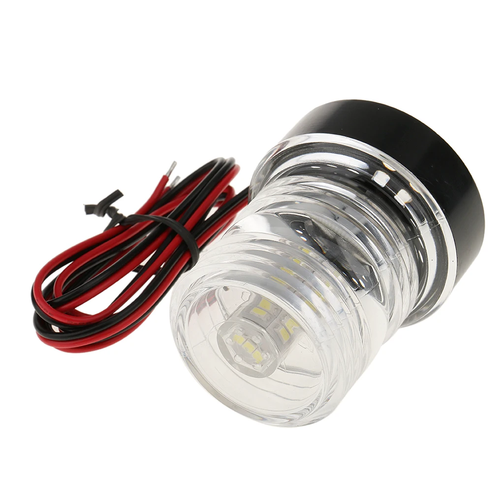 Boat Yacht All Round Anchor 360 Degree LED Daylight White Navigation Light Splashproof with Cable, 12V