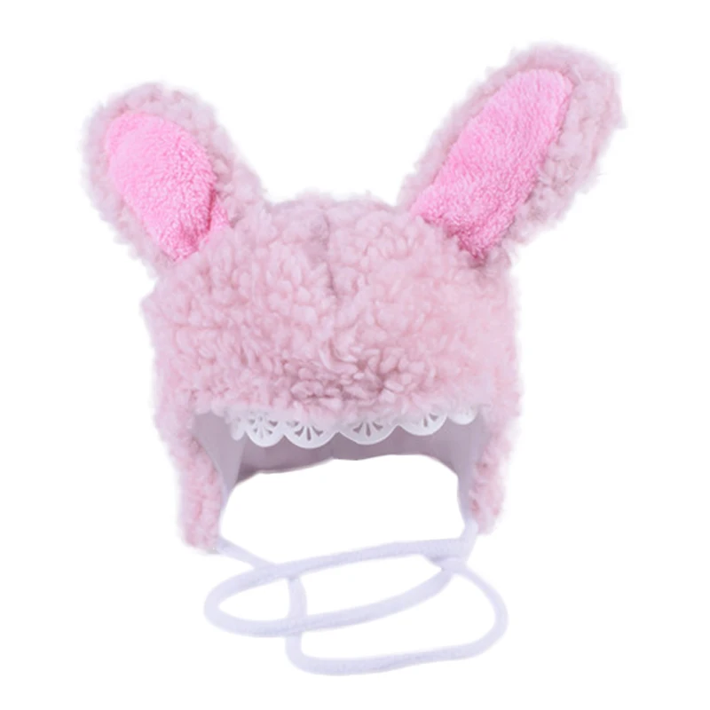 Шапки с кроличьими ушками, вязаные шапки, зимние милые теплые детские шапки для мальчиков и девочек