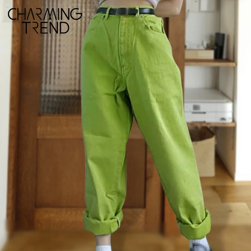 Women Jeans Pants High Waist Candy Long Pants For Girls 2020 New Spring Summer Vintage Casual Female Ladies Women Trousers Women Jeans Pants High Waist Candy Long Pants For Girls 2020 New Spring Summer Vintage Casual Female Ladies Women Trousers