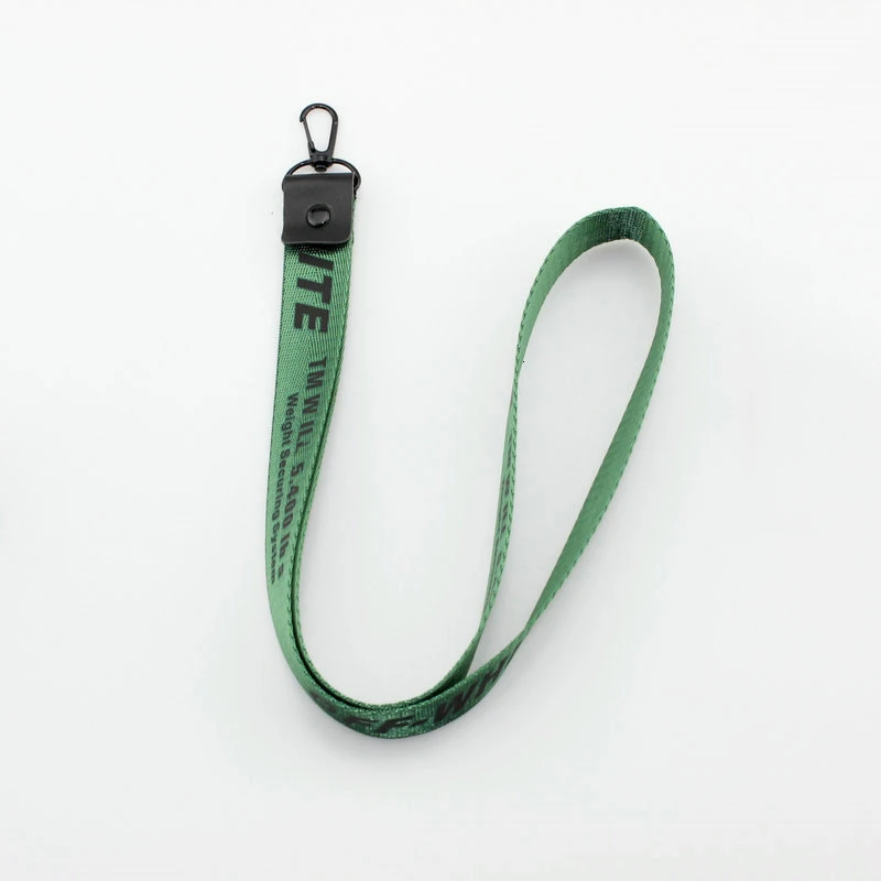 L-Green Off White брелок плетеная лента брелки для женщин мужской чехол для телефона ремешок брелок автомобильный брелок-кошелек кулон ювелирные изделия - Цвет: L-Green