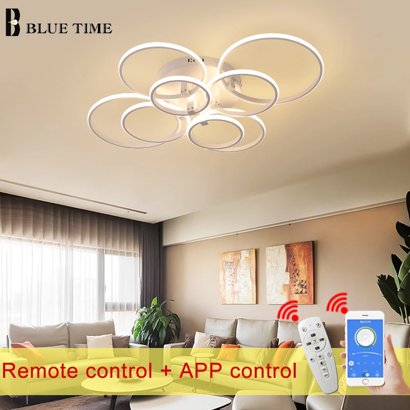 

Modern Led Ceiling Light 110V 220V Modern Led Ceiling Lamp Living room Dining room Kitchen Bedroom Led Lustres Black White Light